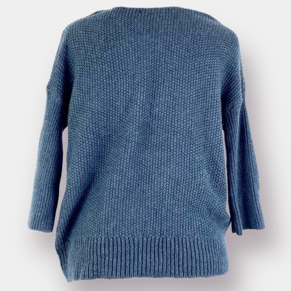 Gap Cable Knit Sweater Size XS Navy Blue Chunky - Picture 5 of 7